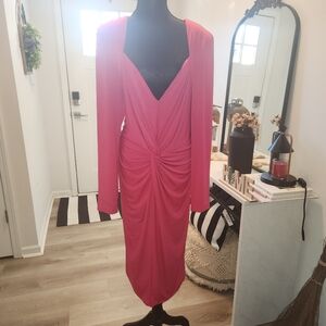 Fuchsia Long Sleeve Dress